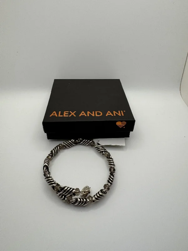 vivid moonstone beaded bracelet-BRACELET BANGLE ALEX AND ANI in SILVER