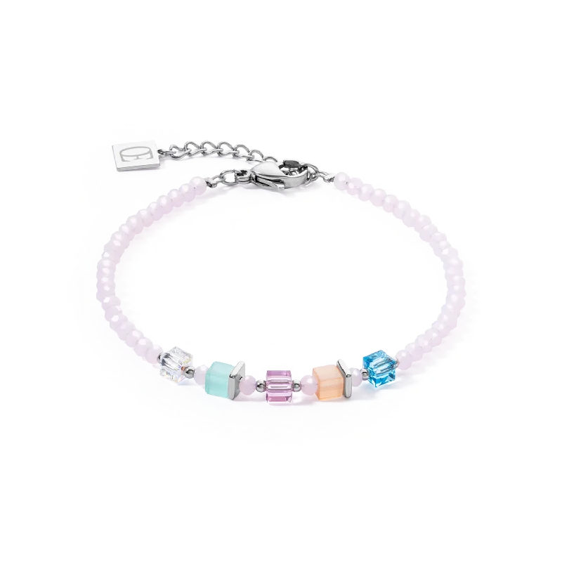 adjustable flare bracelet-Joyful Colours bracelet pink-multicolour