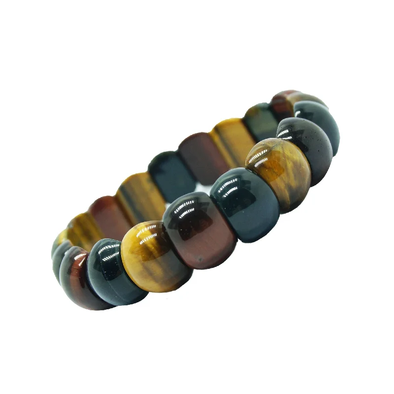 nature-themed cedar bracelet-Natural Red Tiger Eye Stretch Bracelet