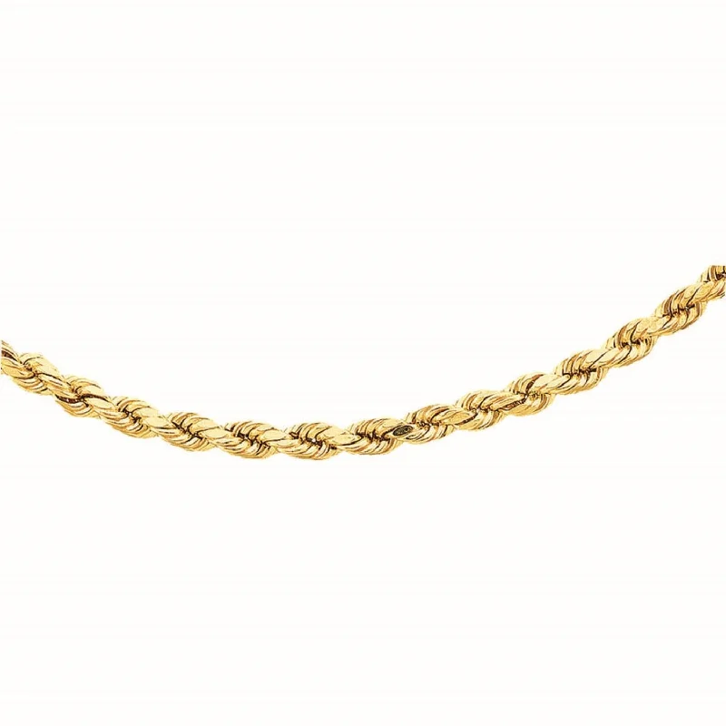 modern tiered topaz necklace-14KT Yellow Gold 24-inch 2.15MM Diamond-cut Chain