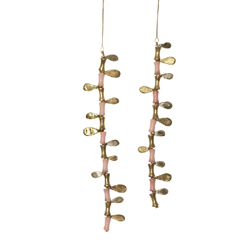 adjustable twig ridge necklace-Leaves Coral Necklace