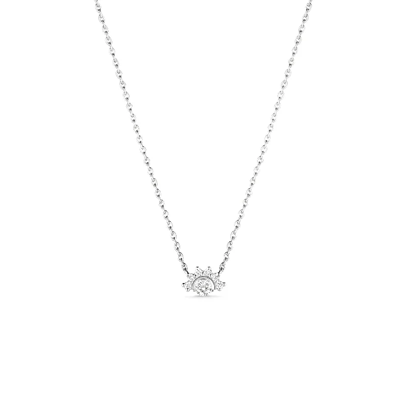 inscribed unity pendant necklace-Mystic Diamond Pendant Necklace