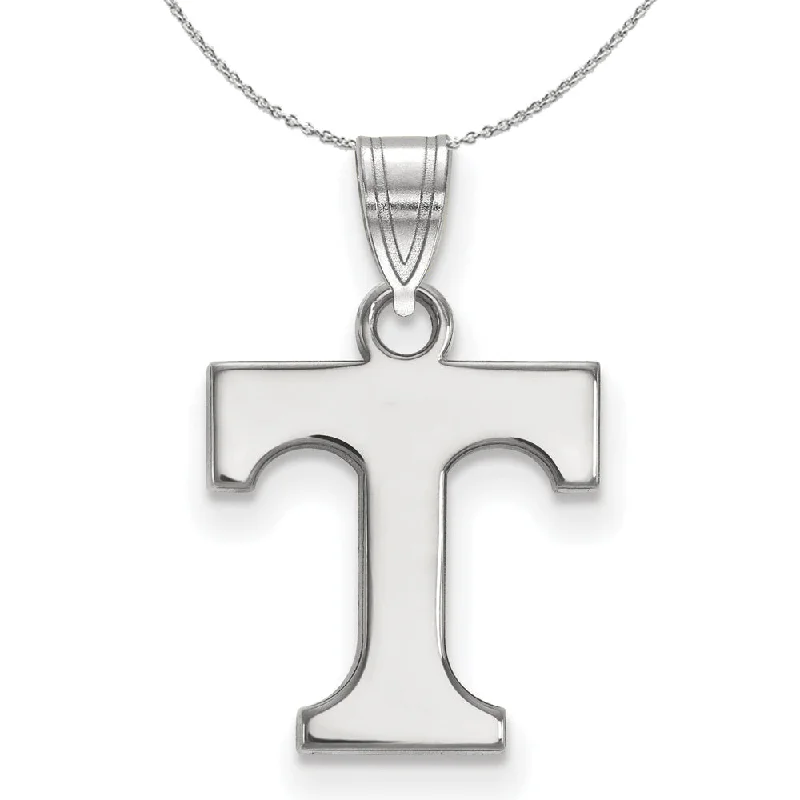 Sterling Silver U. of Tennessee Small Initial T Necklace