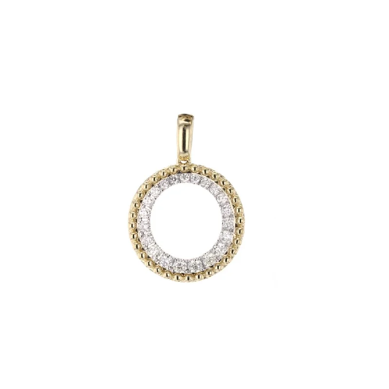 inscribed dynasty chain necklace-0.40 ctw Diamond Pendant