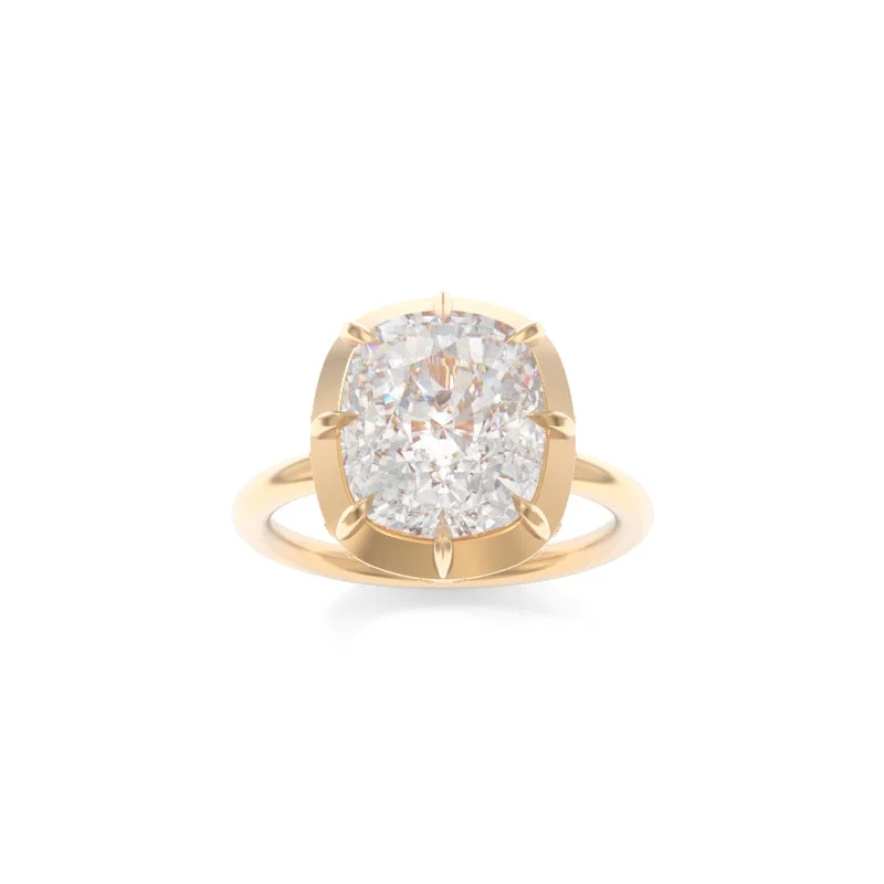 modern tiered ruby ring-Colette Ring Elongated Cushion