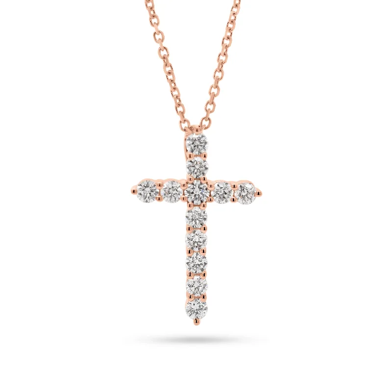 inscribed heritage chain necklace-Diamond 12-Stone Cross Pendant