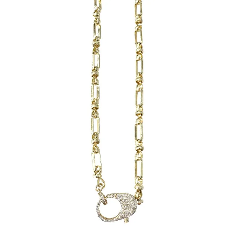 inscribed legacy chain necklace-Kennedy Necklace- Gold & Silver