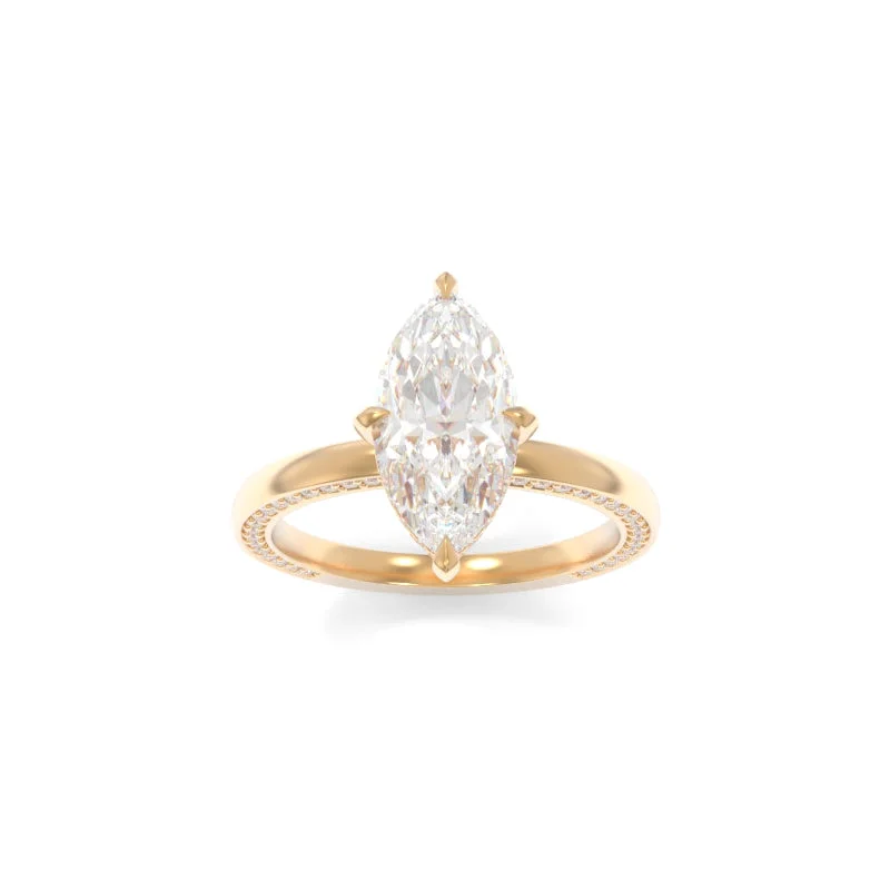 nature-themed apex ridge ring-Olivia Ring Marquise