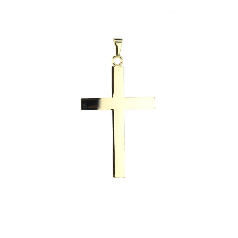 adjustable apex peak necklace-Polished Cross Pendant