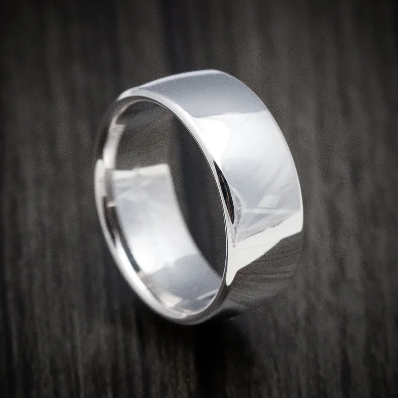 distressed silver ring-Classic Gold 9mm Mens Wedding Band