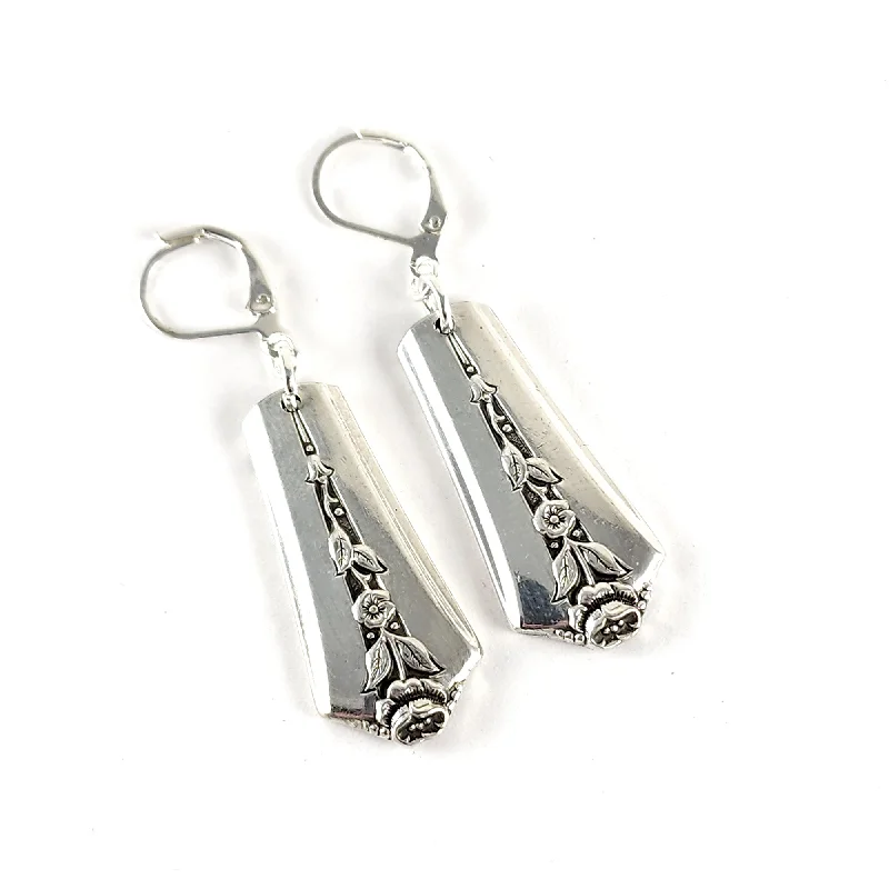 bohemian glyph earrings-Spring Garden Spoon Drop Earrings