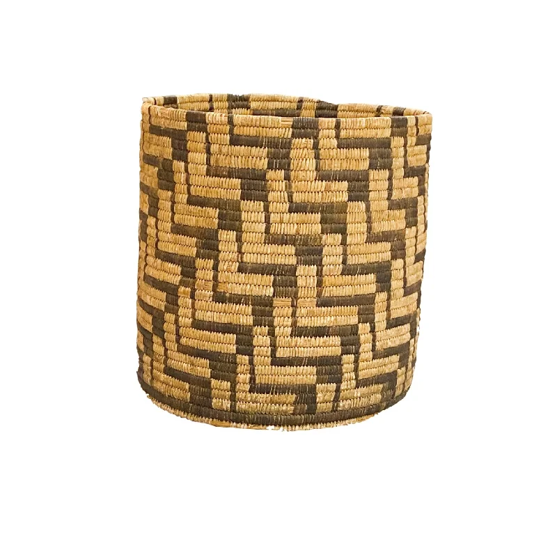 Cross-Stitch Chevron Can Basket