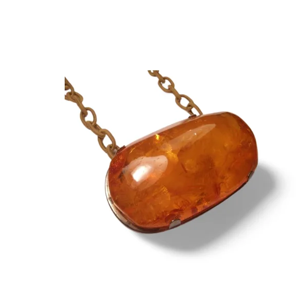 Fabulous Antique Natural Old Baltic Sea Amber Brooch Pin Pendant Necklace