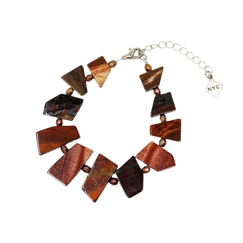 Rough Cut Jasper Bracelet