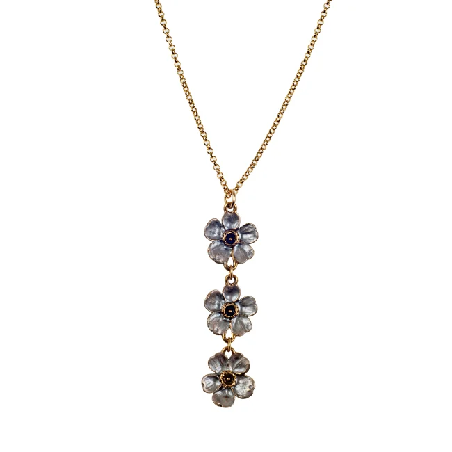 Triple Cherry Blossom Necklace