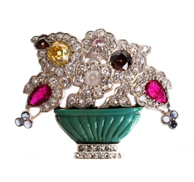 Victorian PETOCHI Roma Giardinetto Brooch